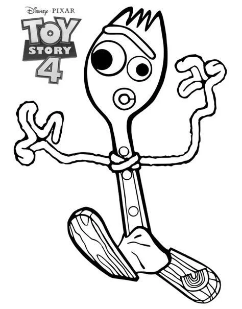 Toy Story 4 Coloring Pages 16