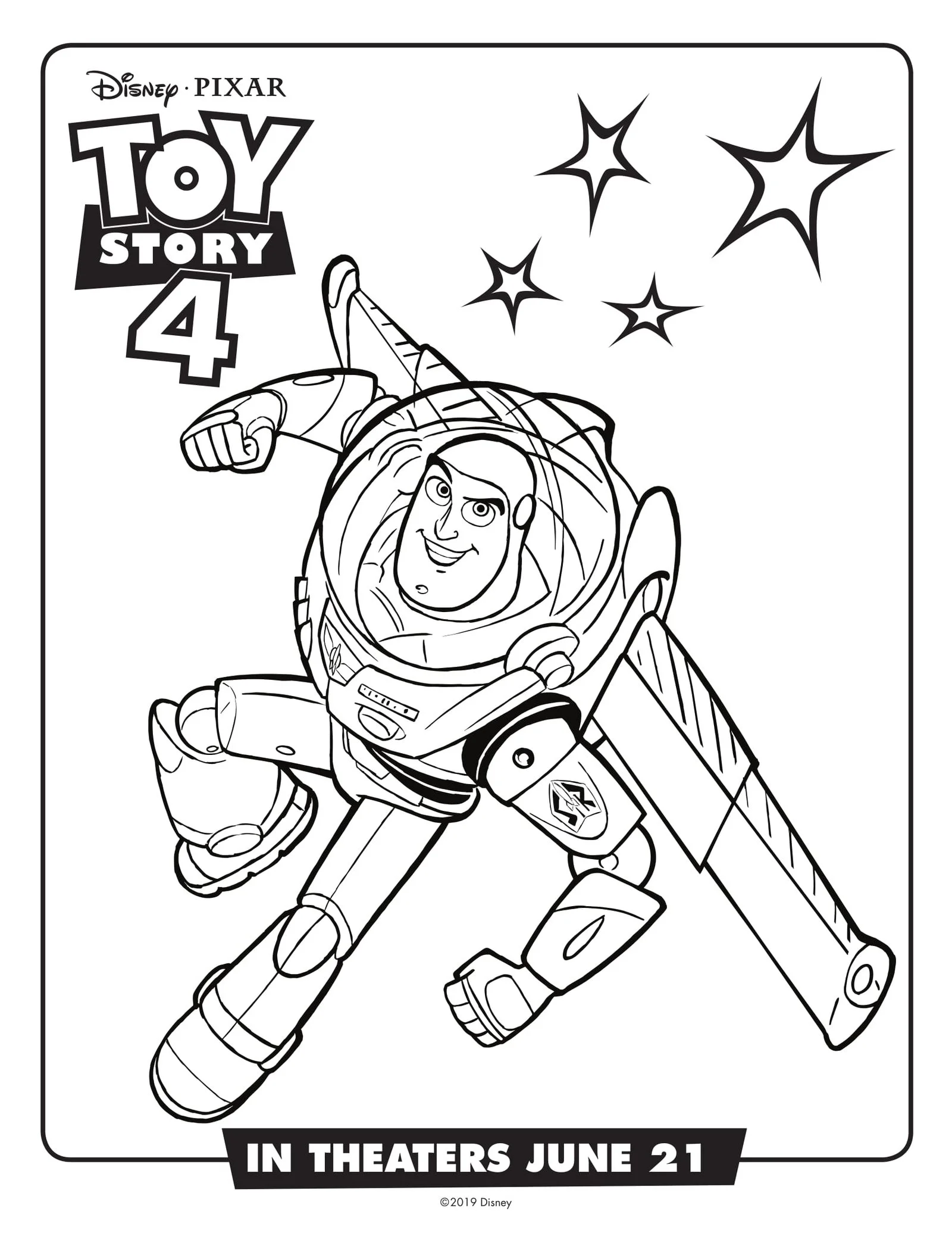 Toy Story 4 Coloring Pages 2