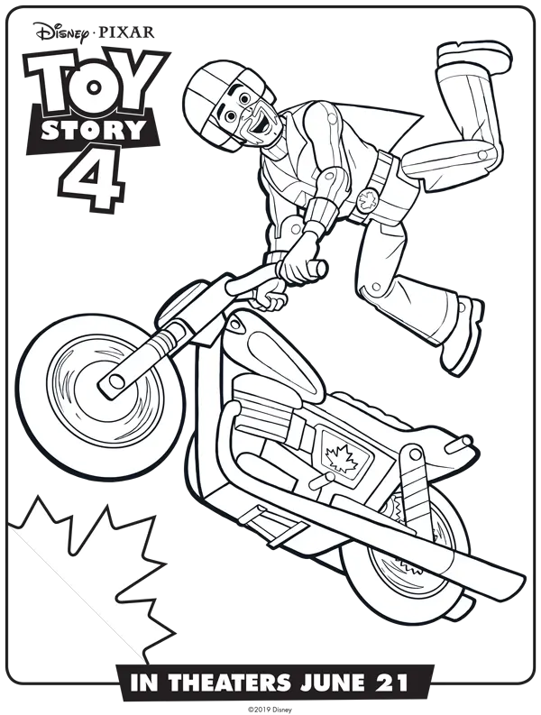 Toy Story 4 Coloring Pages 24