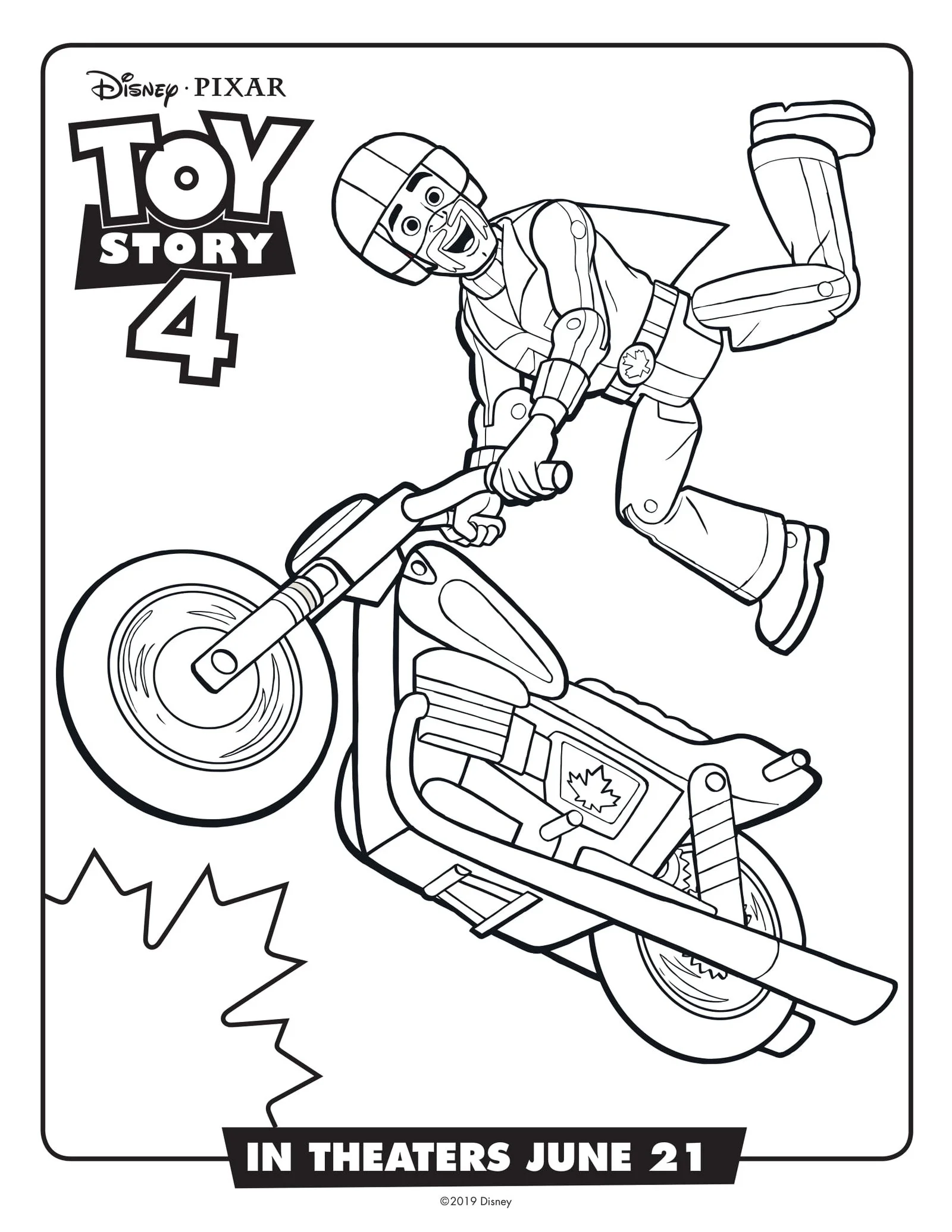 Toy Story 4 Coloring Pages 7