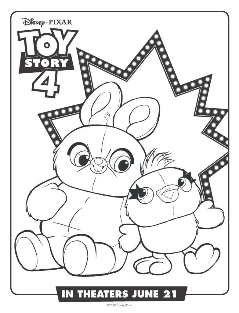 Toy Story 4 Coloring Pages 9