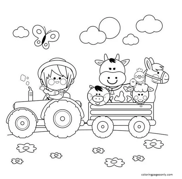 Tractores Para Colorear 23