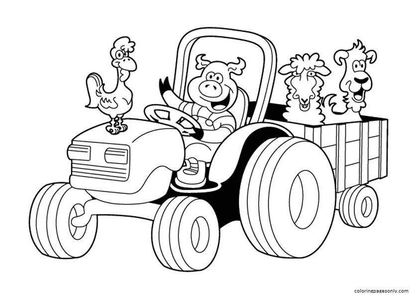 Tractores Para Colorear 29