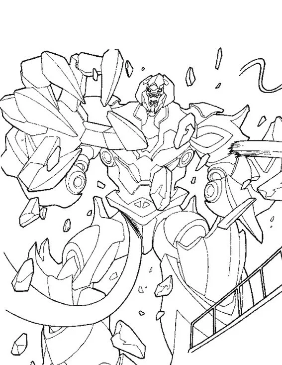 Transformers Para Colorear 100