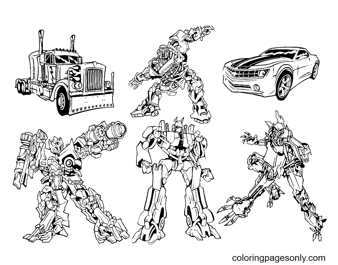 Desenhos de Transformers Para Colorir 101