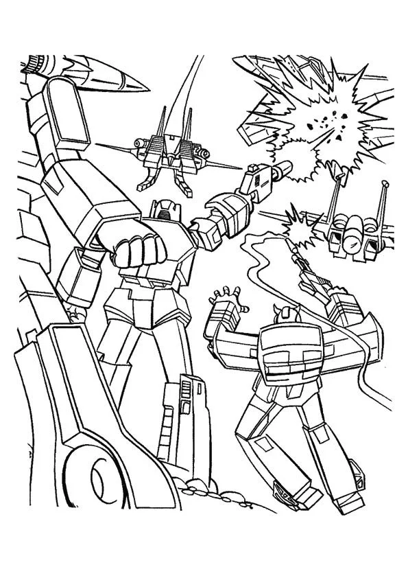 Transformers Para Colorear 116