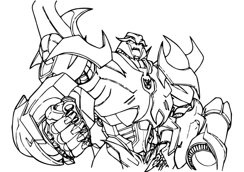 Transformers Para Colorear 5