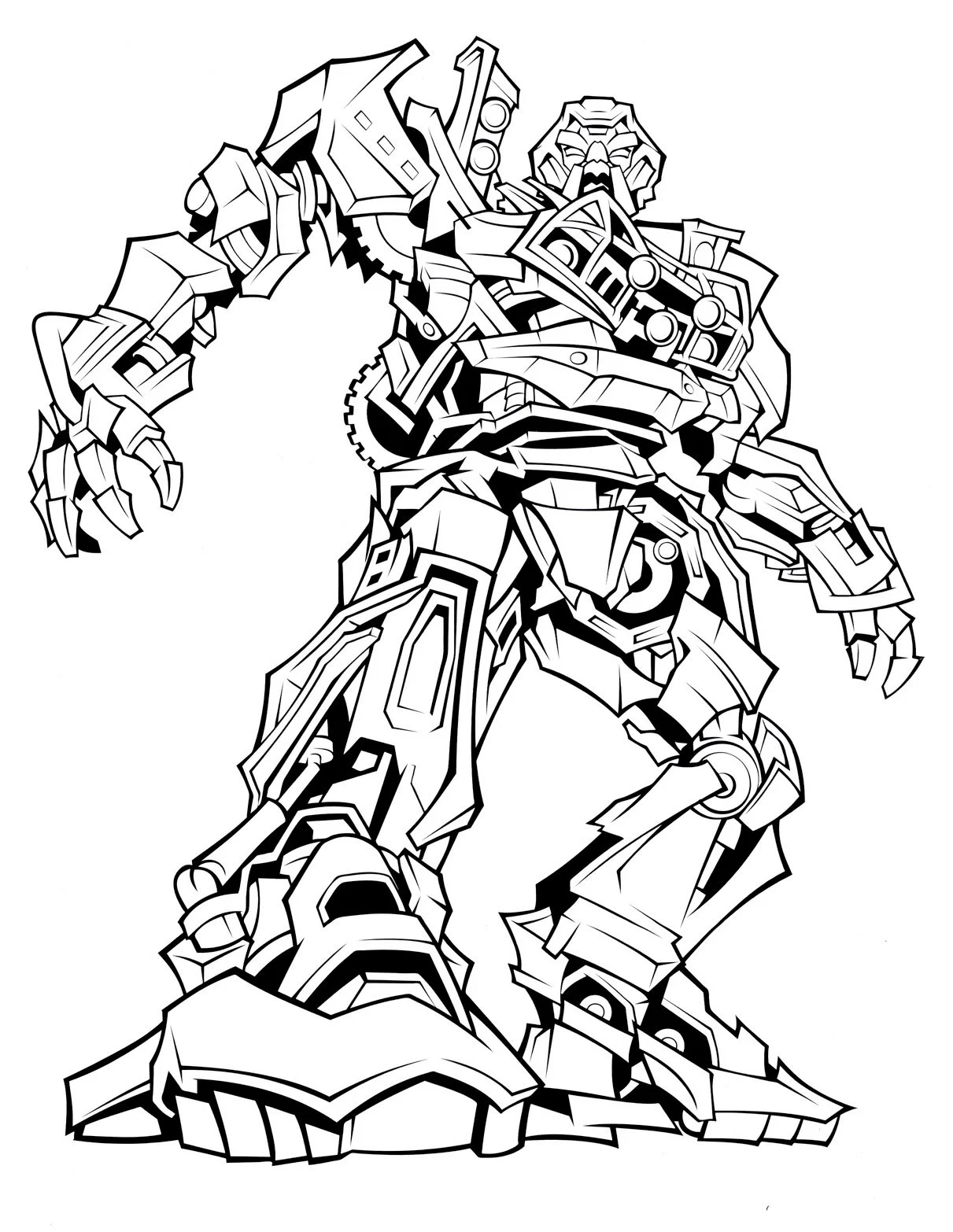 Transformers Para Colorear 7