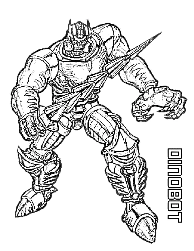 Transformers Para Colorear 8