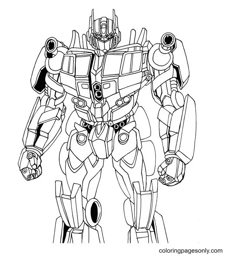Transformers Para Colorear 9