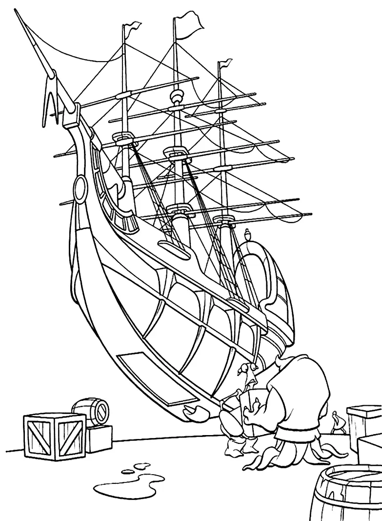 Treasure Planet Coloring Pages 10