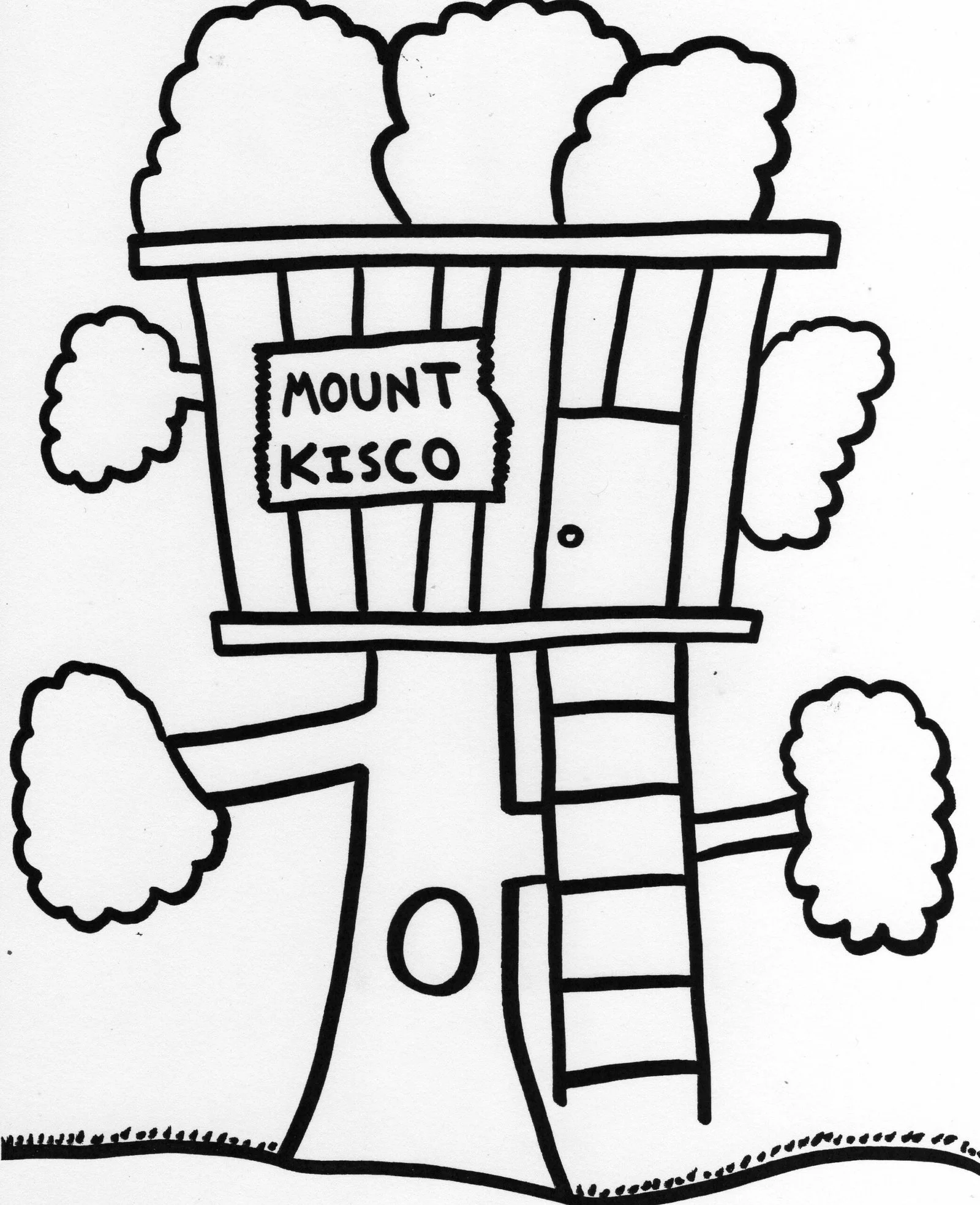 Casa Del arbol Para Colorear 23