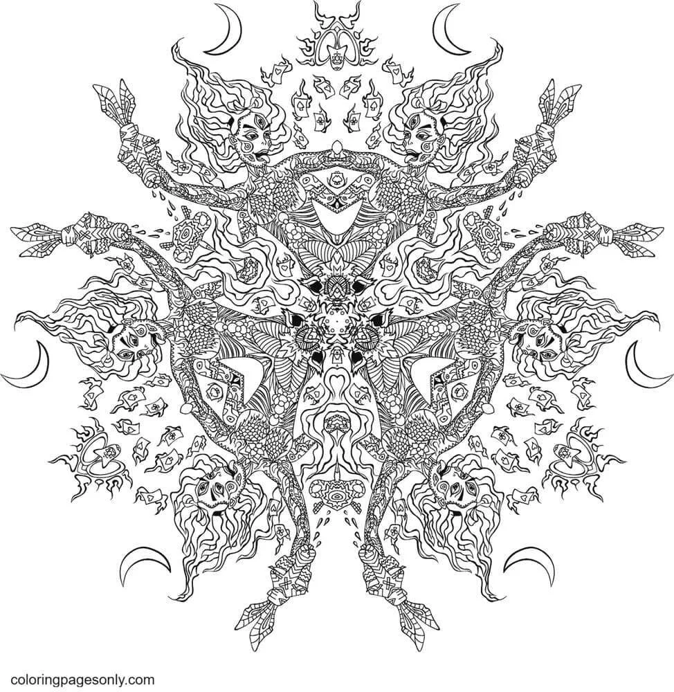 Trippy Ausmalbilder 47