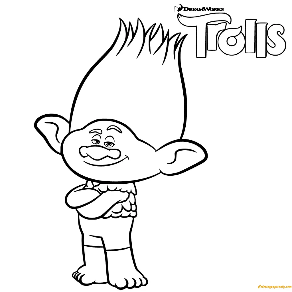 Trolls Coloring Pages 11