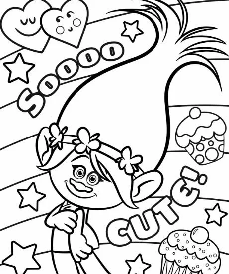 Desenhos de Trolls Para Colorir 12