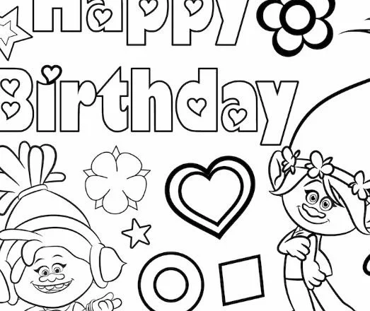 Desenhos de Trolls Para Colorir 18
