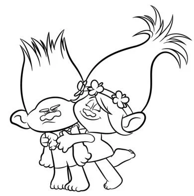 Desenhos de Trolls Para Colorir 2