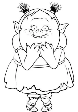 Desenhos de Trolls Para Colorir 9