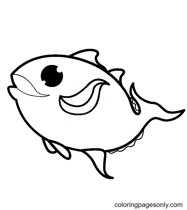 Tuna Coloring Pages 10