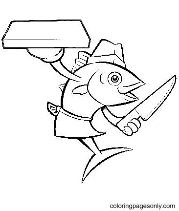 Tuna Coloring Pages 16