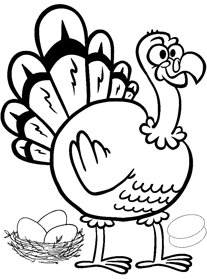 Desenhos de Turkey Para Colorir 62