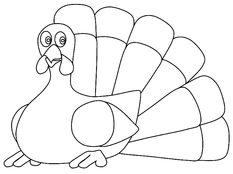 Desenhos de Turkey Para Colorir 77