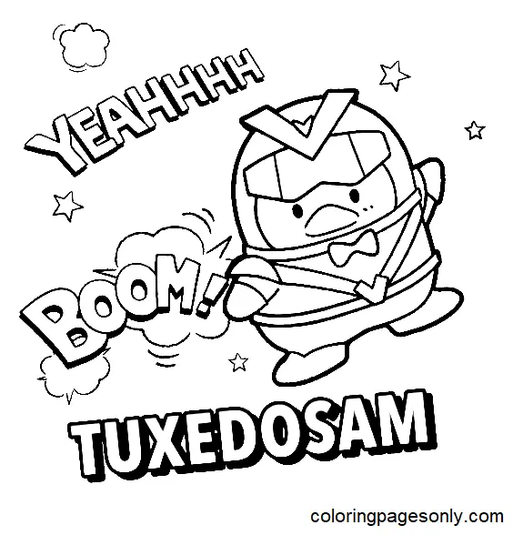 Tuxedo Sam Para Colorear 40