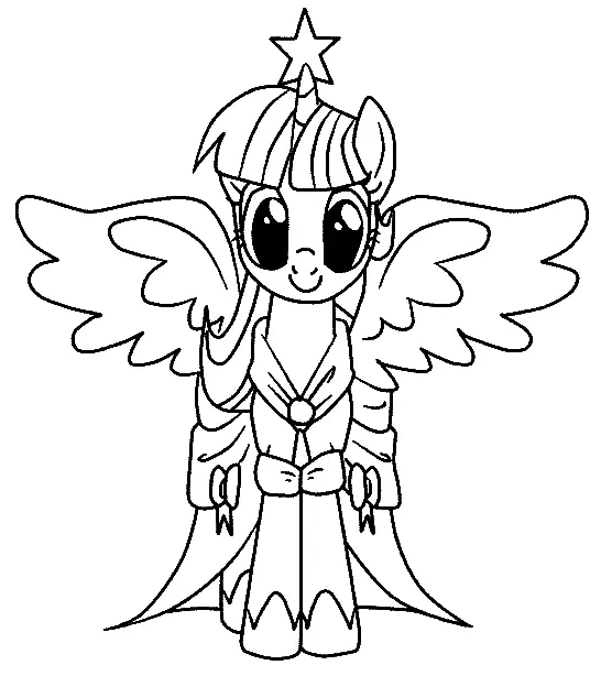 Twilight Sparkle Coloring Pages 1