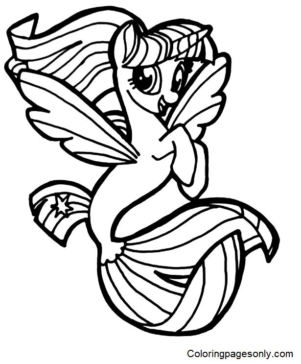 Twilight Sparkle Coloring Pages 19