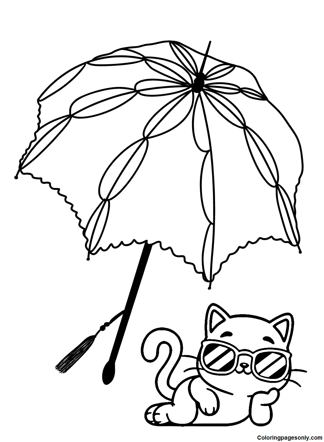 Regenschirm Ausmalbilder 15