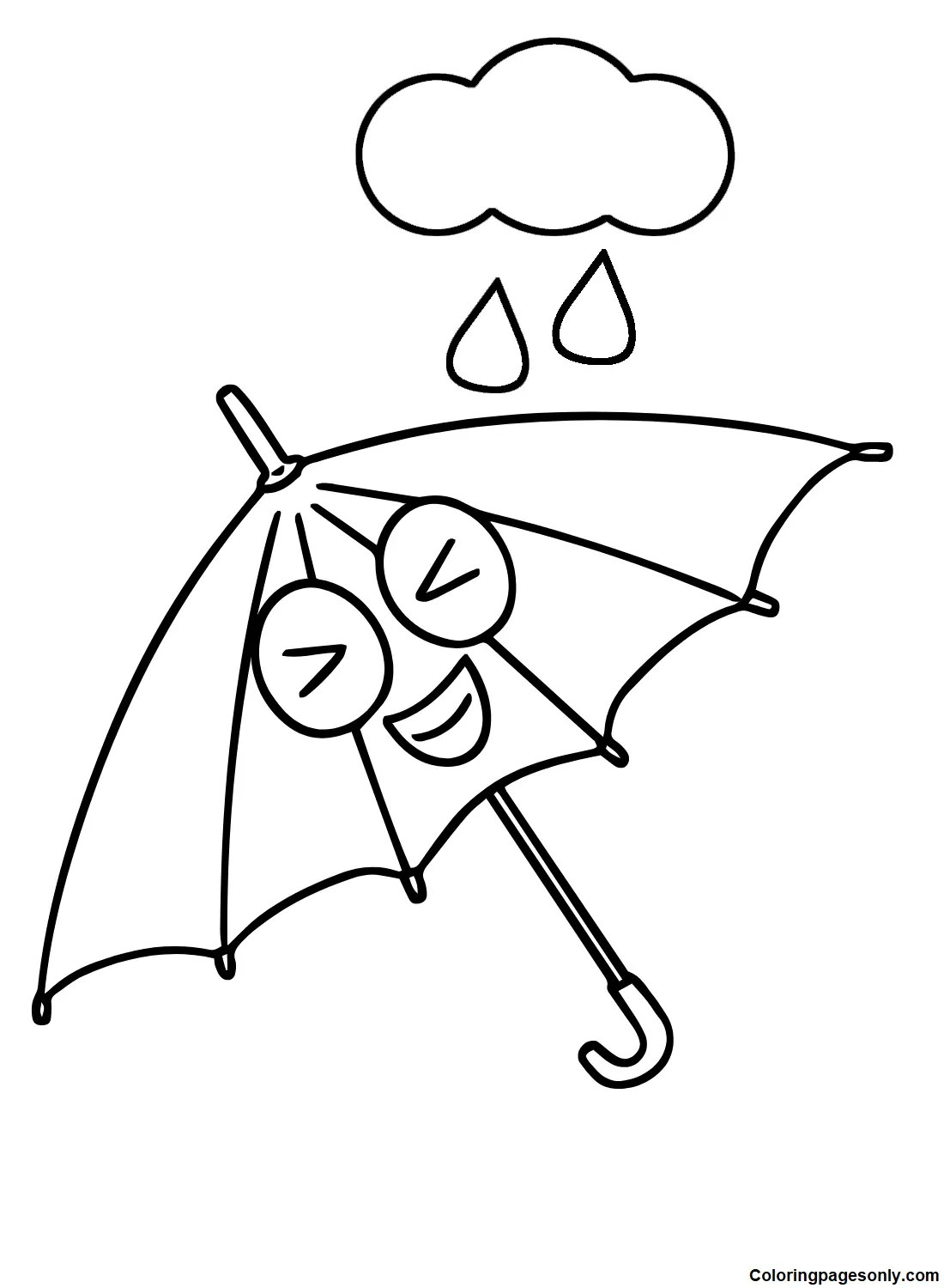 Regenschirm Ausmalbilder 34