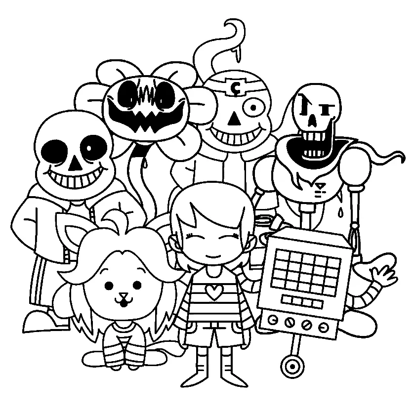 Undertale Ausmalbilder 2