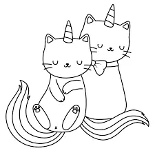 Desenhos de Gato Unicornio Para Colorir 14