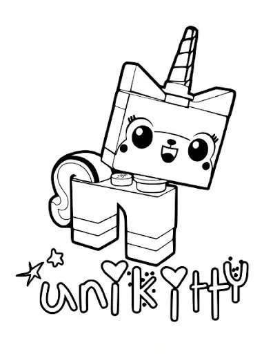 Unicorn Cat Coloring Pages 59