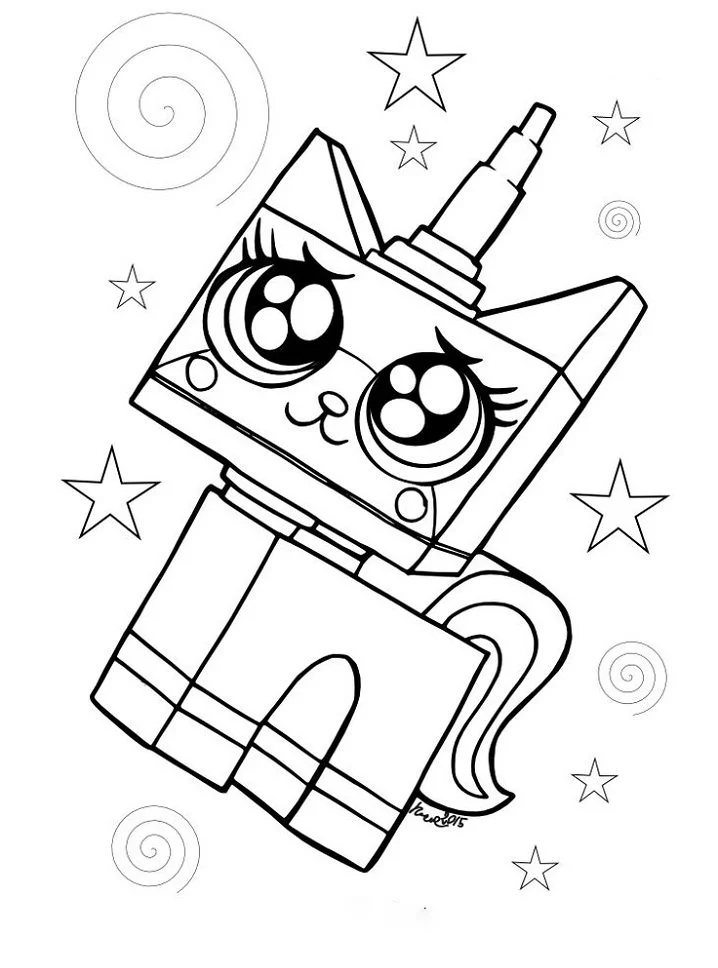 Unicorn Cat Coloring Pages 60
