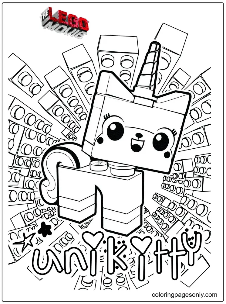 Unicorn Cat Coloring Pages 64