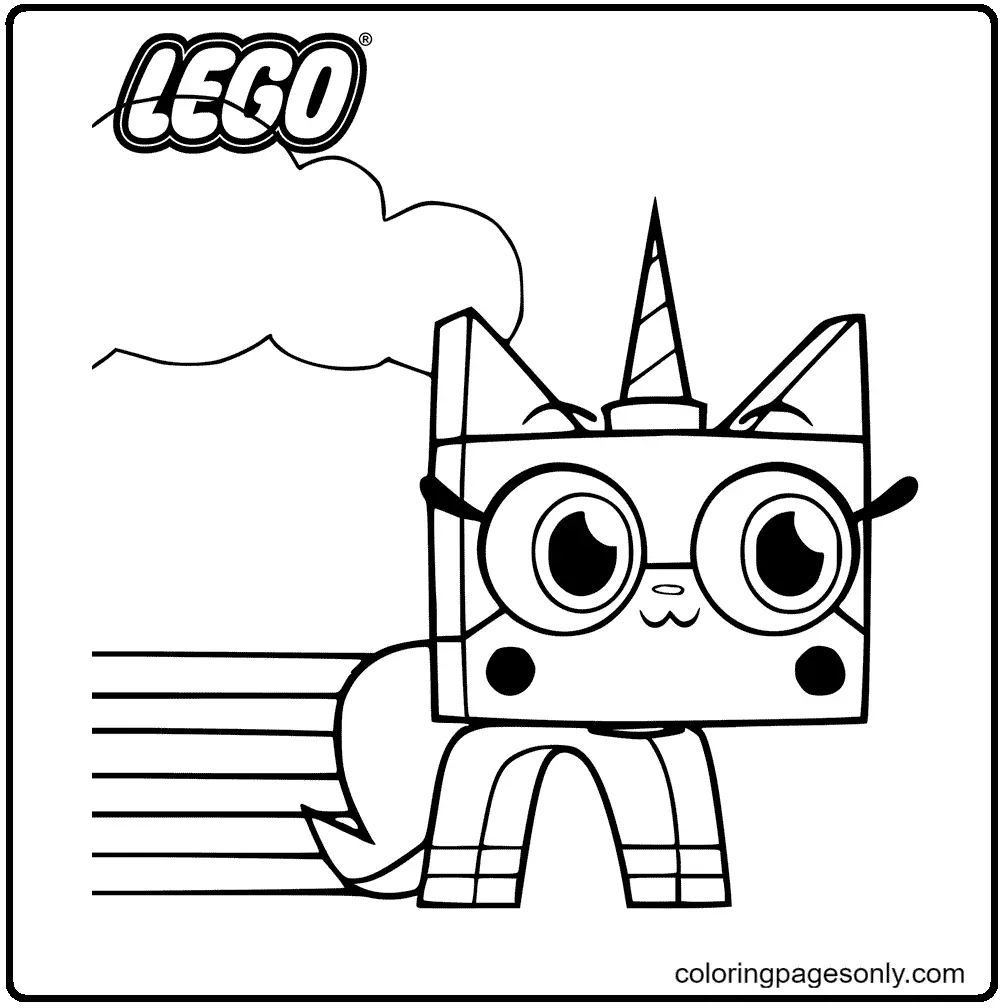 Unicorn Cat Coloring Pages 72