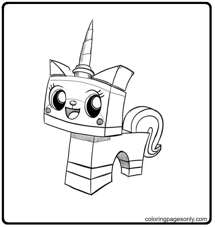 Unicorn Cat Coloring Pages 79