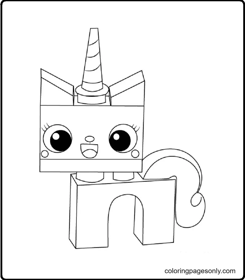 Unicorn Cat Coloring Pages 85