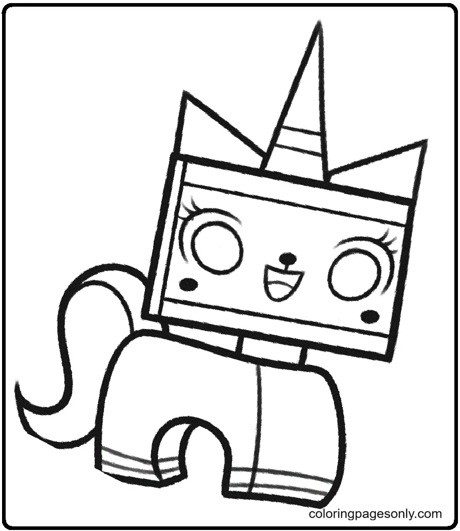 Unicorn Cat Coloring Pages 95