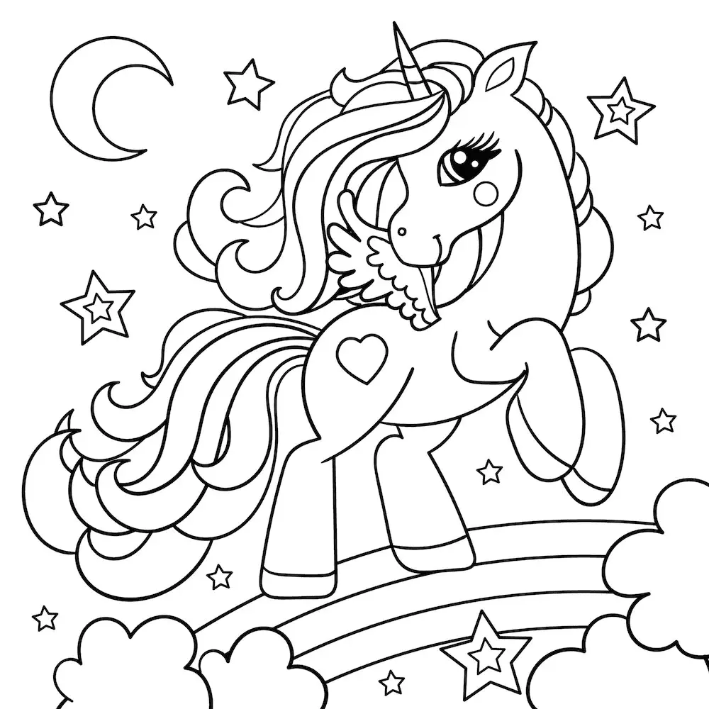 Desenhos de Unicorn Para Colorir 6