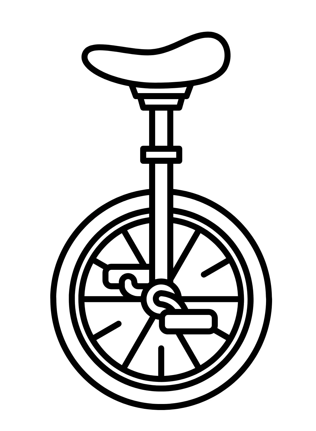Unicycle Coloring Pages 8