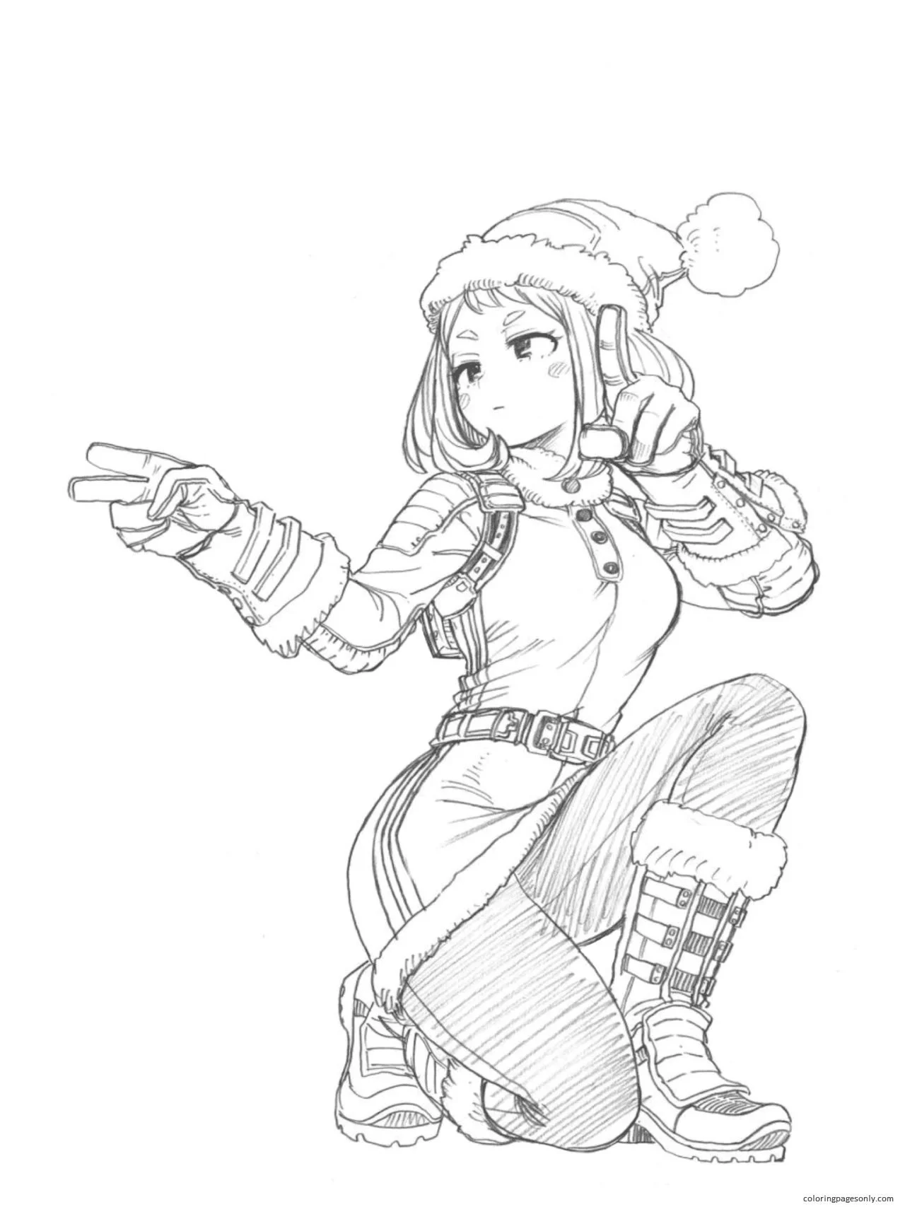 Uraraka Ausmalbilder 53