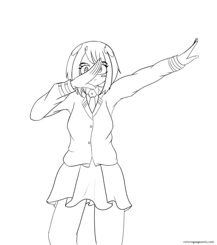 Uraraka Ausmalbilder 81