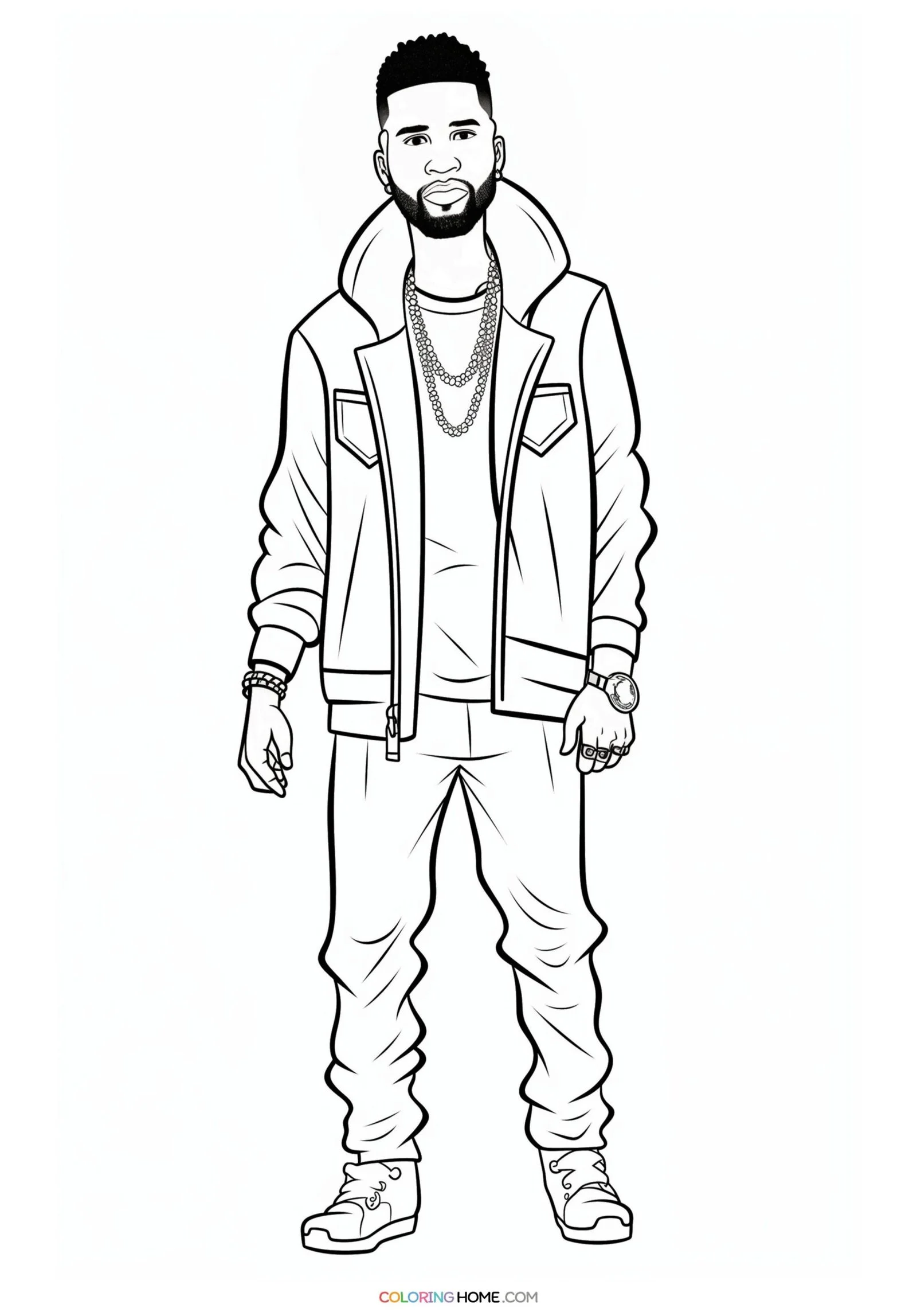 Usher Coloring Pages