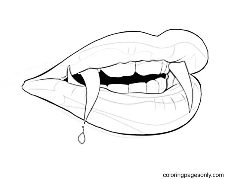 Vampire Coloring Pages 3
