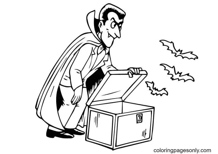 Vampire Coloring Pages 44
