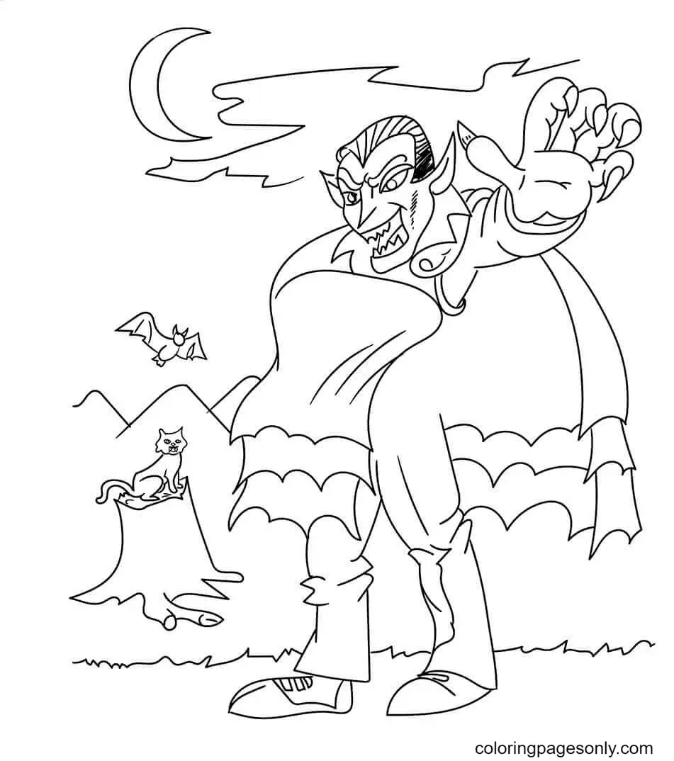 Vampire Coloring Pages 53