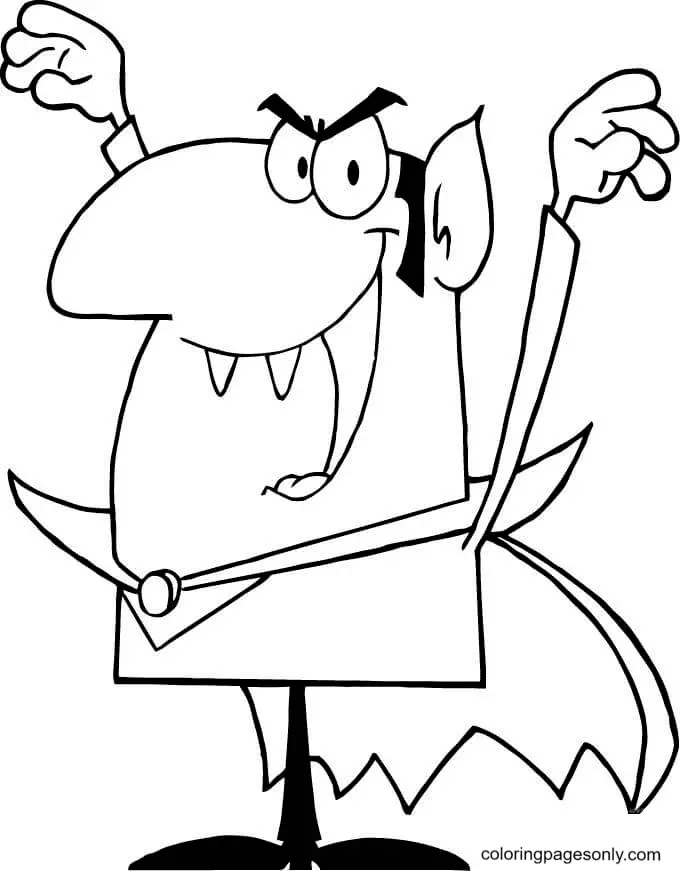 Desenhos de Vampiros Para Colorir 64