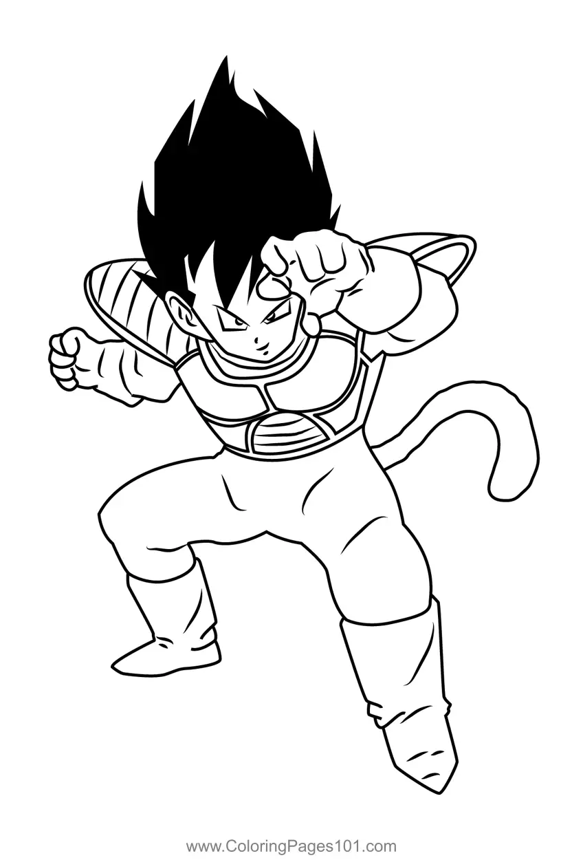 Vegeta para Colorear 10